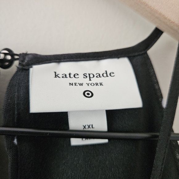 Kate Spade x Target Black White Polka Dot Tiered Halter Mini Dress - Picture 7 of 10